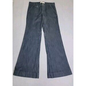 Old Navy Jeans Womens 8 32x32 Trouser Flare Dark Blue Mid Stretch Vintage Y2K